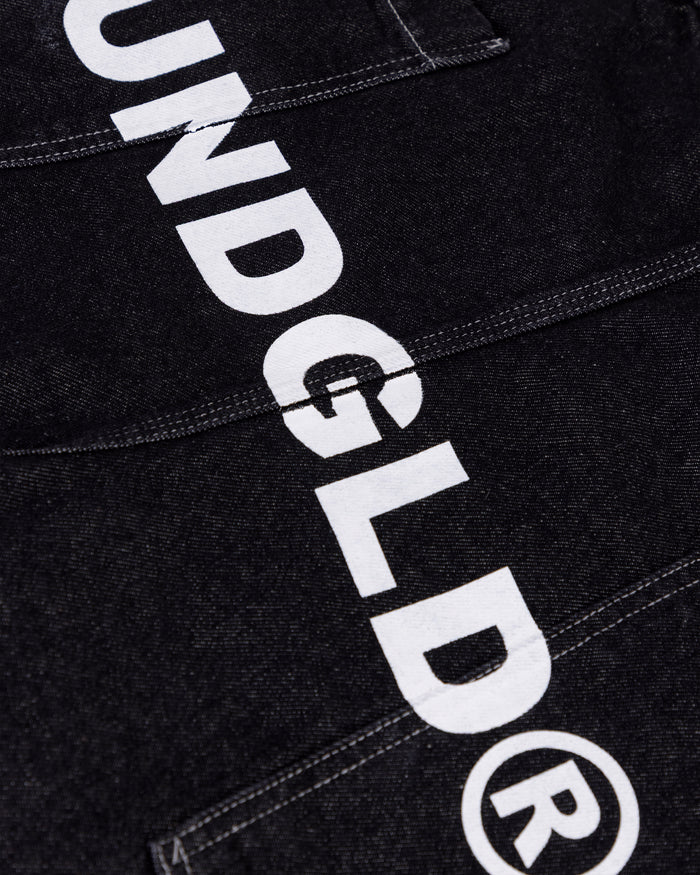 Basics UNDGLD Denim Jort Black