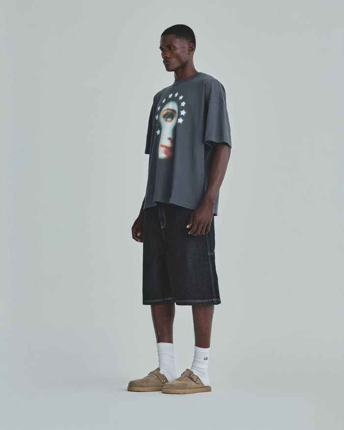 Basics UNDGLD Denim Jort Black