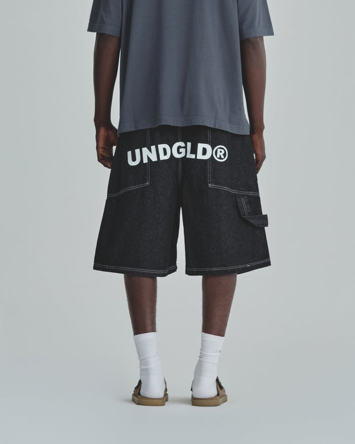 Basics UNDGLD Denim Jort Black