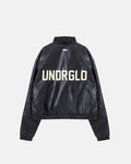Basics UNDGLD Elastic-hem Bomber Jacket Black