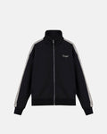 Basics Undgld Lace-panel Track Jacket Black