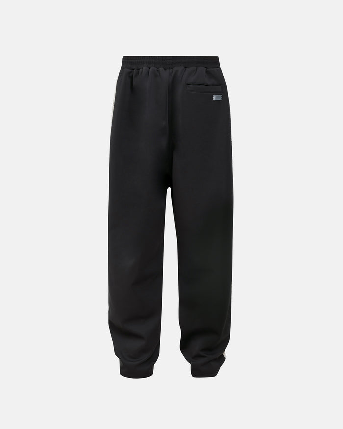 Basics Undgld Lace-panel Track Pants Black