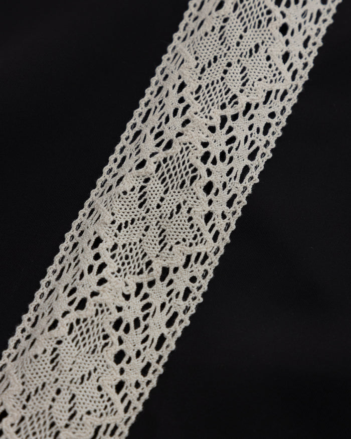 Basics Undgld Lace-panel Track Pants Black