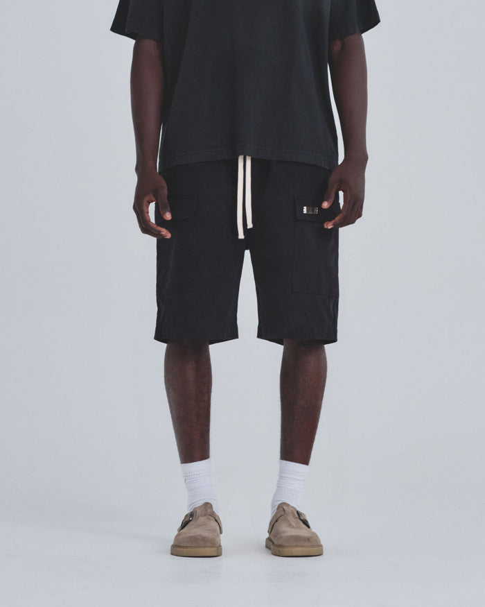 Basics Utility Zippered Shorts Black