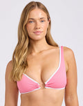 Seafolly Beach Bound Ring Front Tank Bikini Top - Begonia Pink - Simply Beach UK