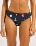 Seafolly Beach Club Retro Bikini Pant - True Navy - Simply Beach UK