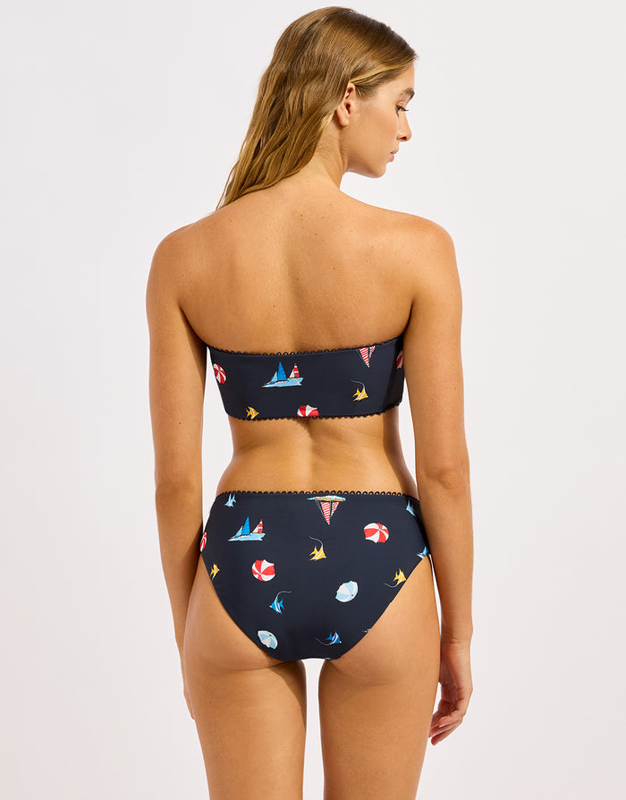 Seafolly Beach Club Retro Bikini Pant - True Navy - Simply Beach UK