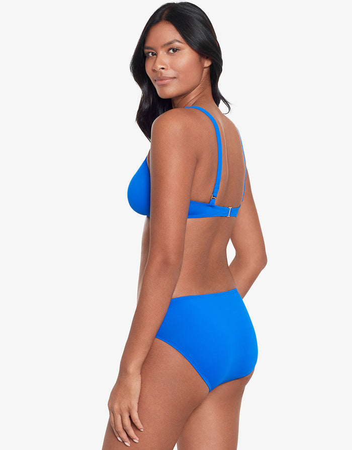 Beach Club Solids Ring OTS Bikini Top - Royal Blue - Simply Beach UK