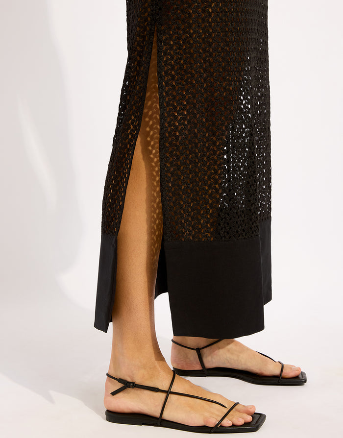 Seafolly Beach Edit Maxi Tank Dress - Black - Simply Beach UK