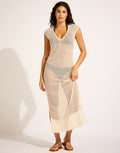 Seafolly Beach Edit Maxi Tank Dress - Ecru - Simply Beach UK