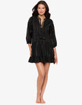 Miraclesuit Beach Etc Jacquard Beach Dress -Black - Simply Beach UK