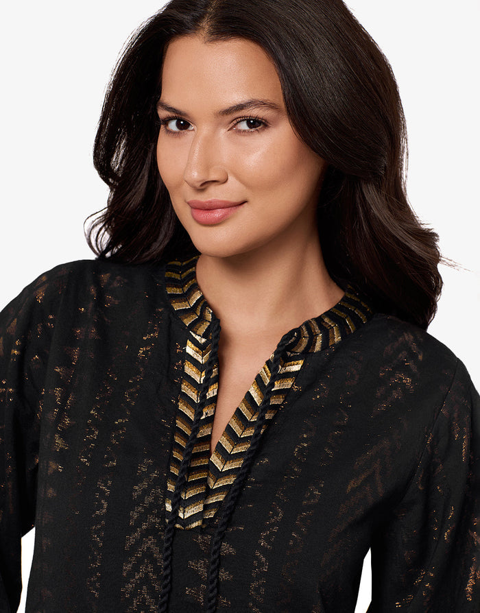 Miraclesuit Beach Etc Jacquard Beach Dress -Black - Simply Beach UK