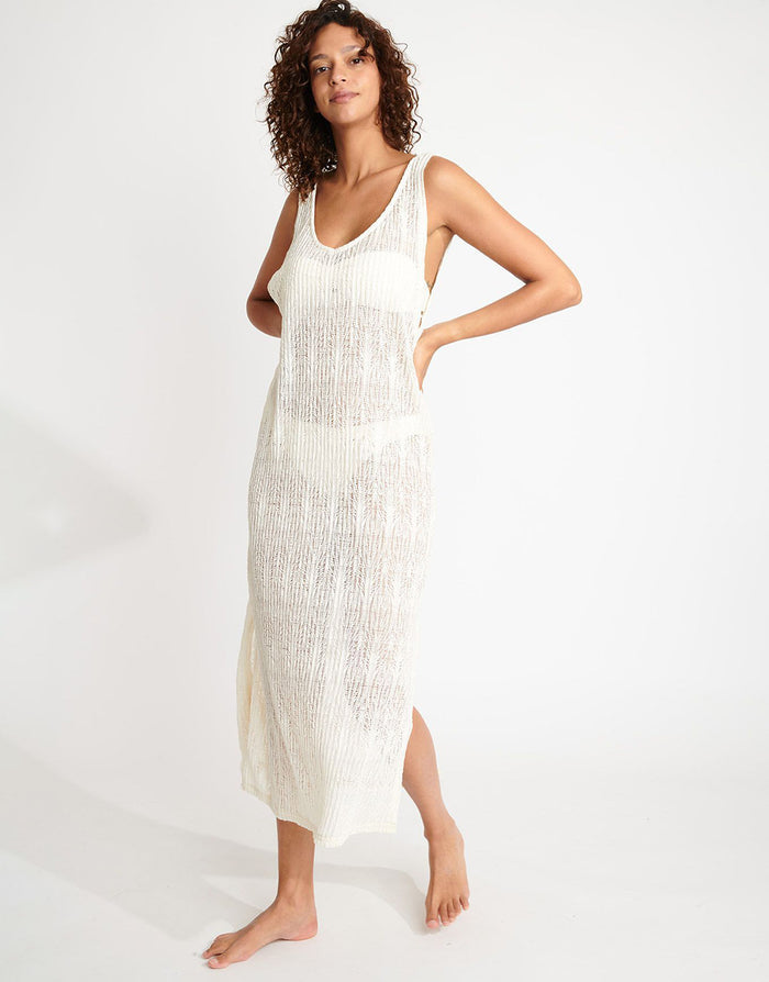 Banana Moon Beachsoul Tupai Midi Dress - Ecru - Simply Beach UK
