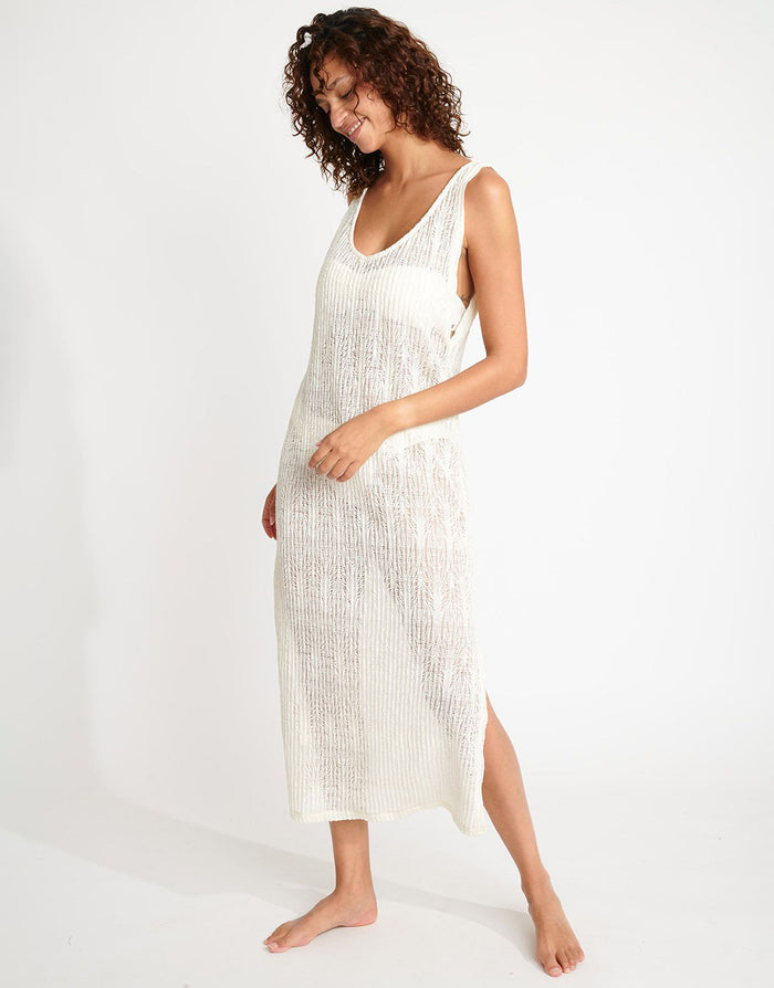 Banana Moon Beachsoul Tupai Midi Dress - Ecru - Simply Beach UK
