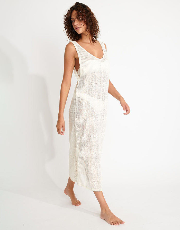 Banana Moon Beachsoul Tupai Midi Dress - Ecru - Simply Beach UK