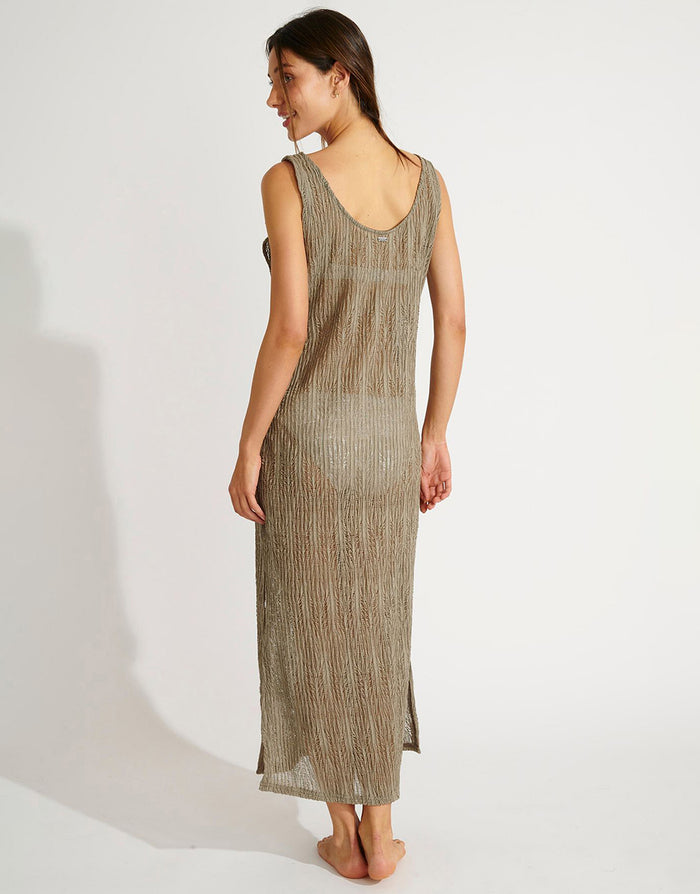 Banana Moon Beachsoul Tupai Midi Dress - Khaki - Simply Beach UK