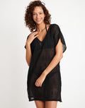 Beachsoul Zinia Beach Tunic - Black - Simply Beach UK