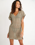 Beachsoul Zinia Beach Tunic - Khaki - Simply Beach UK