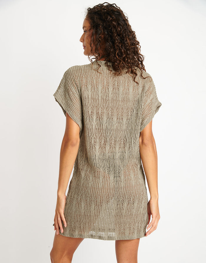 Beachsoul Zinia Beach Tunic - Khaki - Simply Beach UK