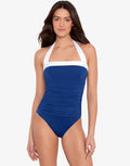 Bel Air Mio Bandeau Swimsuit - Sapphire - Simply Beach UK