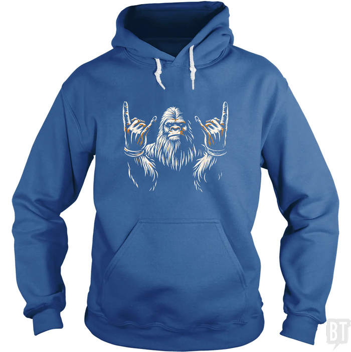Bigfoot Rock On Hoodie