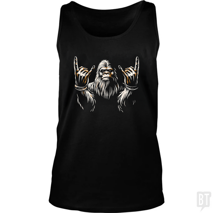 Bigfoot Rock On Tank Top