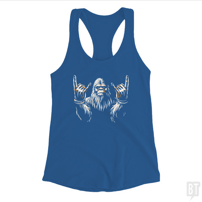 Bigfoot Rock On Tank Top