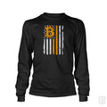 Bitcoin US Flag Long Sleeve