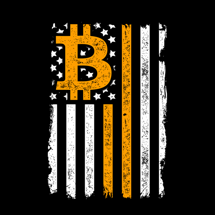 Bitcoin US Flag Long Sleeve