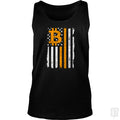 Bitcoin US Flag Tank Top