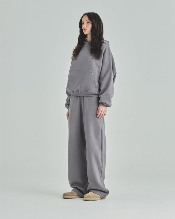 Blanks Boxy Fit Hoodie Gray