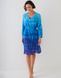 Charmline Blue Symphony Beach Shirt - Aqua Flow - Simply Beach UK