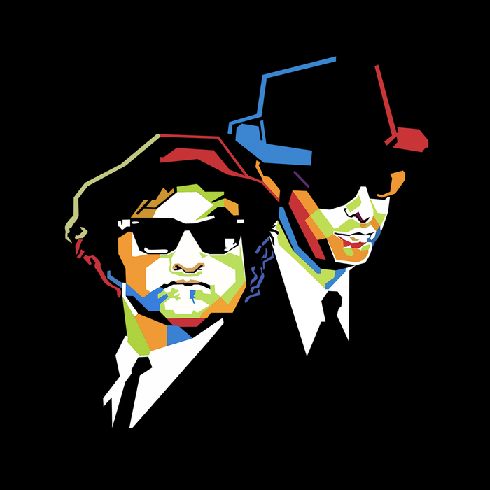 Blues Brothers Cubism Long Sleeve