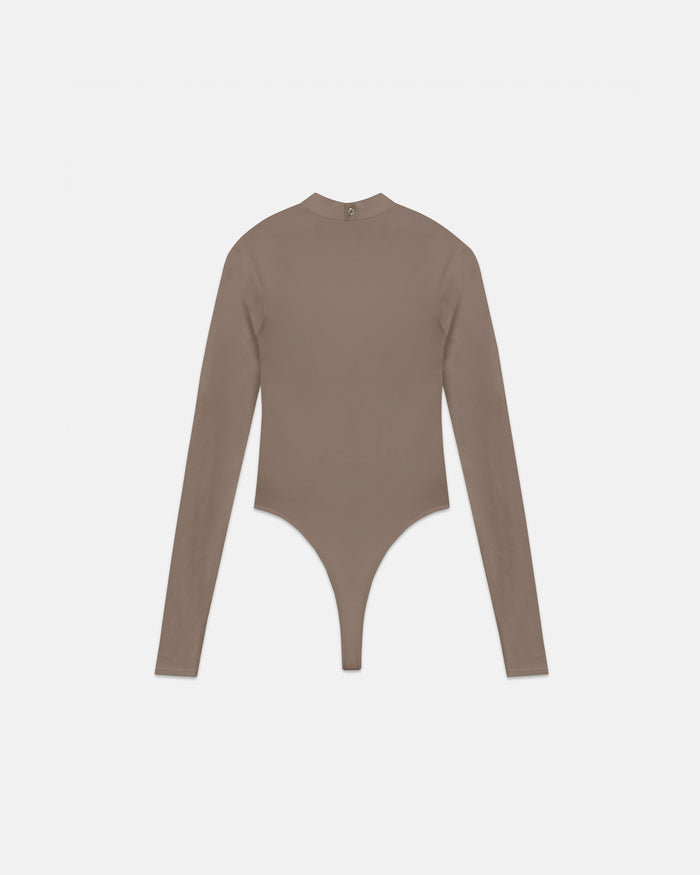 Body Line Undergold Studio Turtleneck Bodysuit Brown