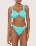 Hunza G Bonnie Bikini Set - Aqua - Simply Beach UK