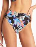 Botanica Retro High Waist Bikini Pant - Black - Simply Beach UK