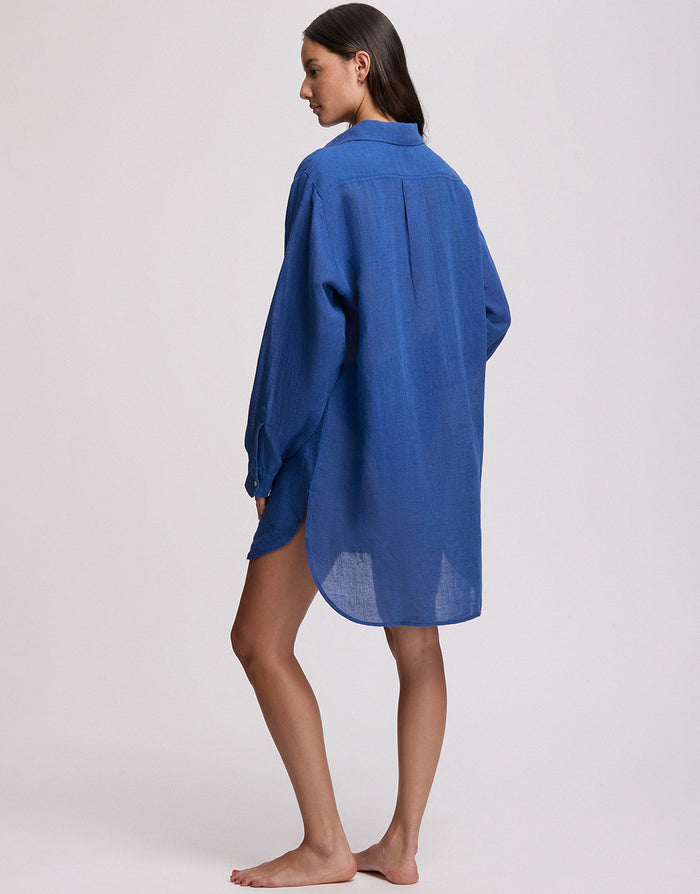 Polo Ralph Lauren Boyfriend Beach Shirt - Ultramarine - Simply Beach UK