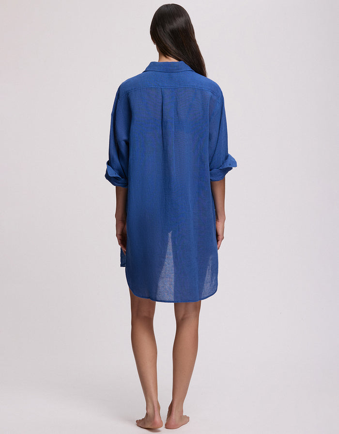 Polo Ralph Lauren Boyfriend Beach Shirt - Ultramarine - Simply Beach UK