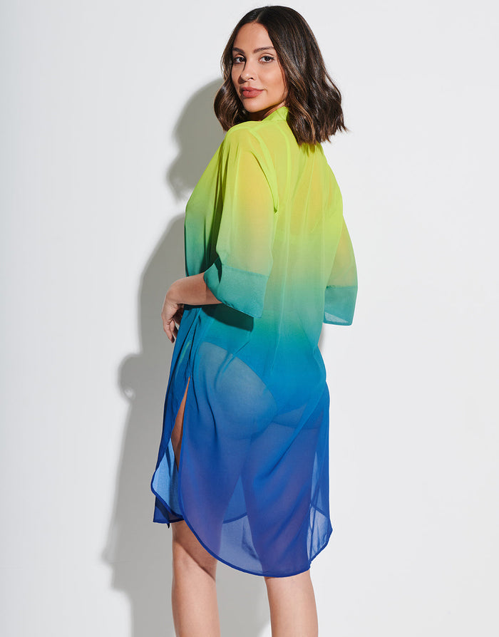 Roidal Brasil Midi Beach Shirt - Lima - Simply Beach UK