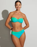 Roidal Brasil Ruched Bandeau Bikini Set - Menta - Simply Beach UK