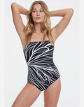 Buona Sera Bandeau Swimsuit - Black - Simply Beach UK