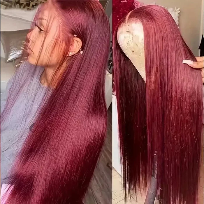 Burgundy Body Wave Human Hair Wig