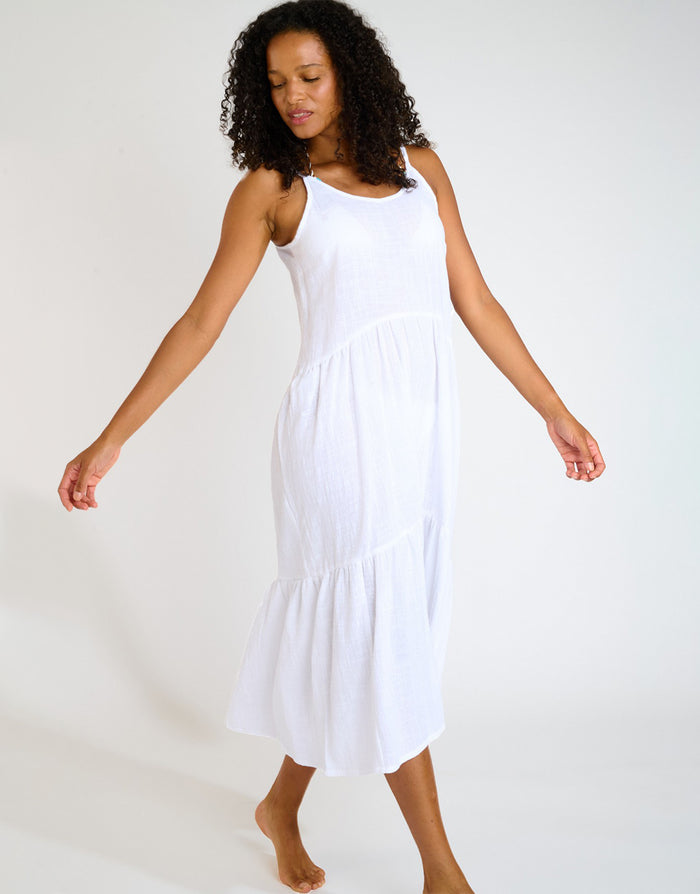 Banana Moon Cameron Laguna Maxi Dress - White - Simply Beach UK