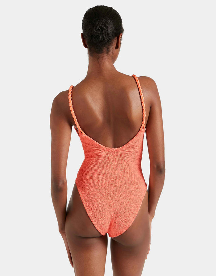 Camille Swimsuit - Metallic Coral
