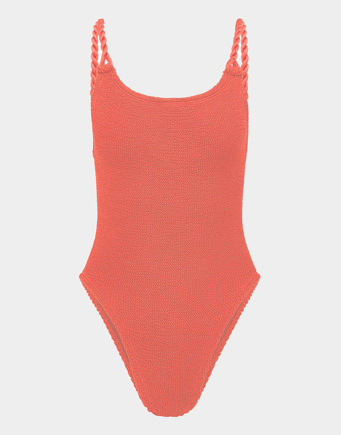 Camille Swimsuit - Metallic Coral