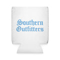 Can Cooler Sleeve — "Southern Outfitters" Blue Gothic Logo