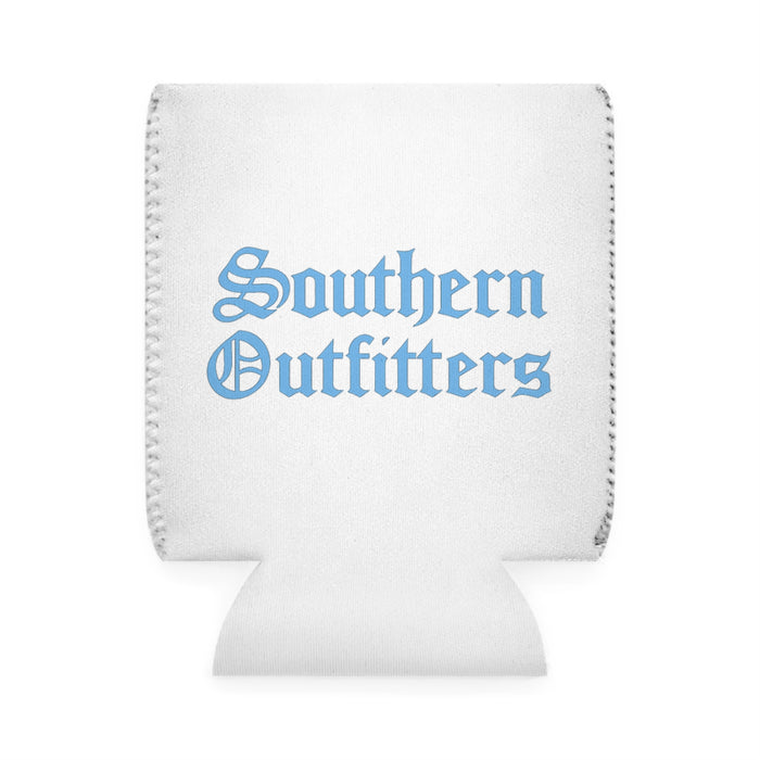 Can Cooler Sleeve — "Southern Outfitters" Blue Gothic Logo