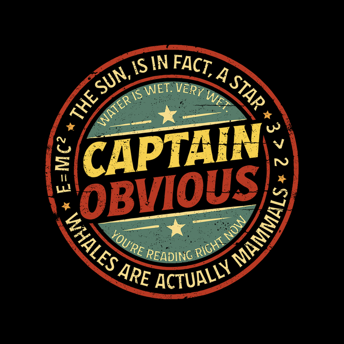 Captain Obvious Kids Shirt