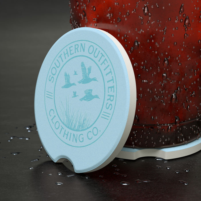 Car Coaster — Soapstone Southern Outfitters Logo Absorbent Cup Holder Protector