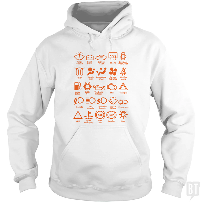 Car Dashboard Lights Hoodie